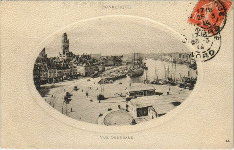 Carte postale ancienne Dunkerque - Vue générale à Dunkerque