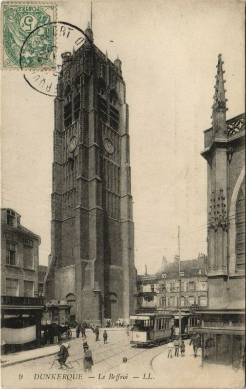 Carte postale ancienne Dunkerque - Le Beffroi à Dunkerque