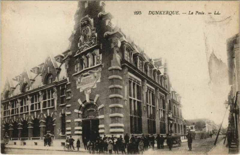 Carte postale ancienne Dunkerque - La Poste à Dunkerque