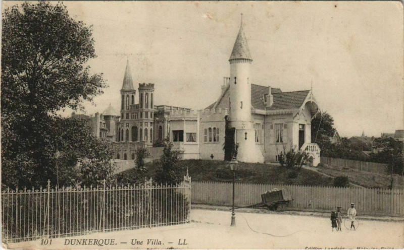 Carte postale ancienne Dunkerque - Une Villa à Dunkerque