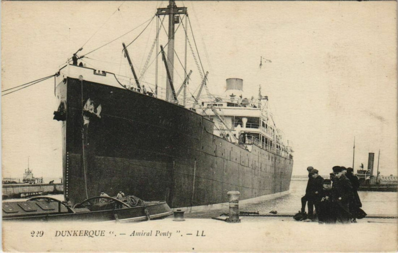 Carte postale ancienne Dunkerque - Amira Ponty à Dunkerque