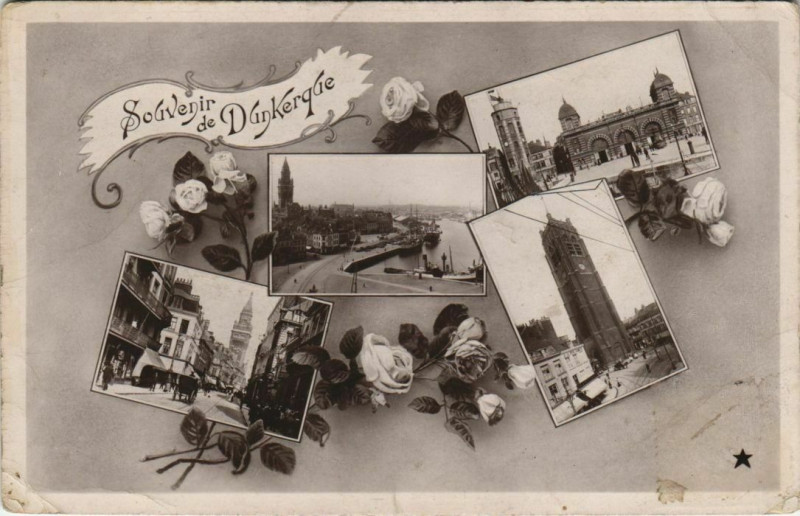 Carte postale ancienne Souvenir de Dunkerque à Dunkerque