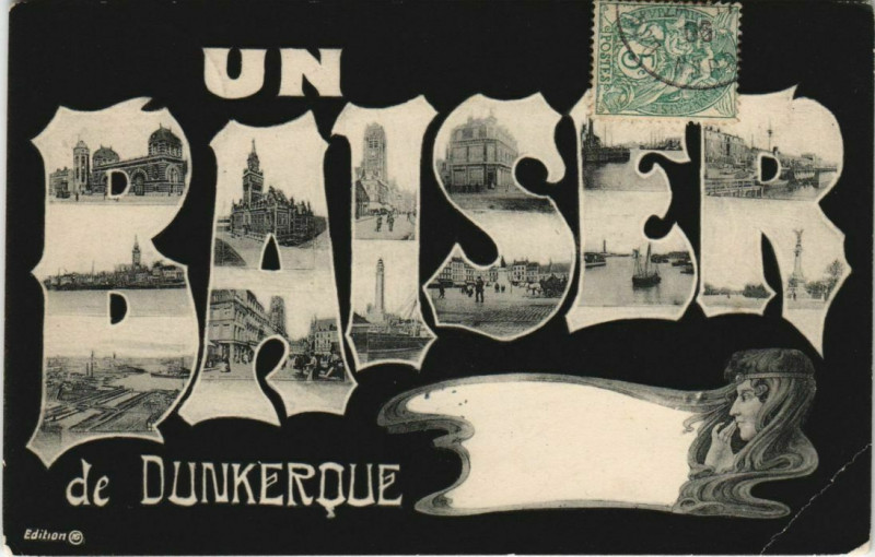 Carte postale ancienne Un Baise de Dunkerque à Dunkerque