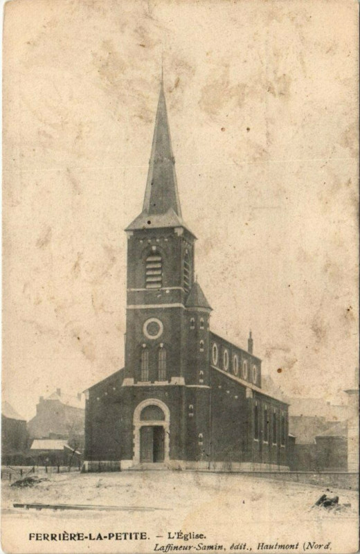 Carte postale ancienne Ferrerie-la-Petite - L'Eglise à Erre