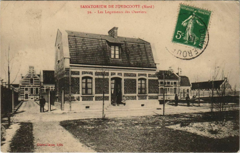 Carte postale ancienne Sanatorium de Zuydcoote à Zuydcoote