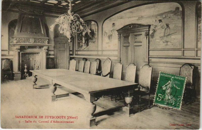 Carte postale ancienne Sanatorium de Zuydcoote à Zuydcoote