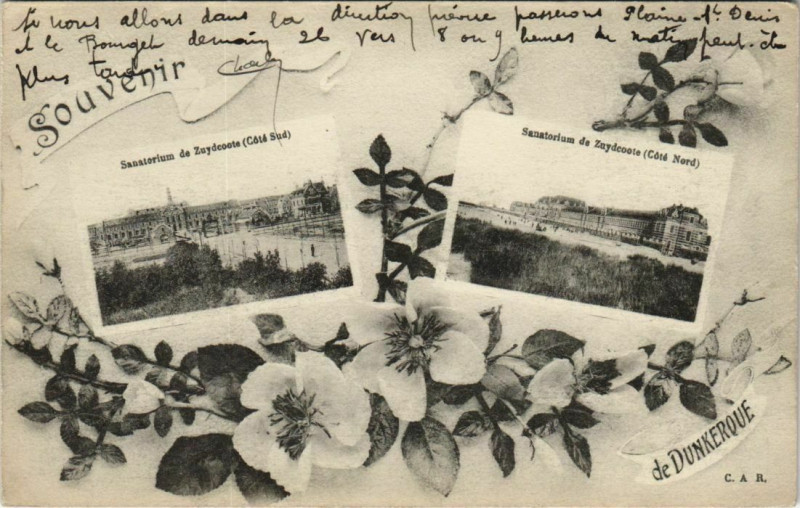 Carte postale ancienne Sanatorium de Zuydcoote à Zuydcoote
