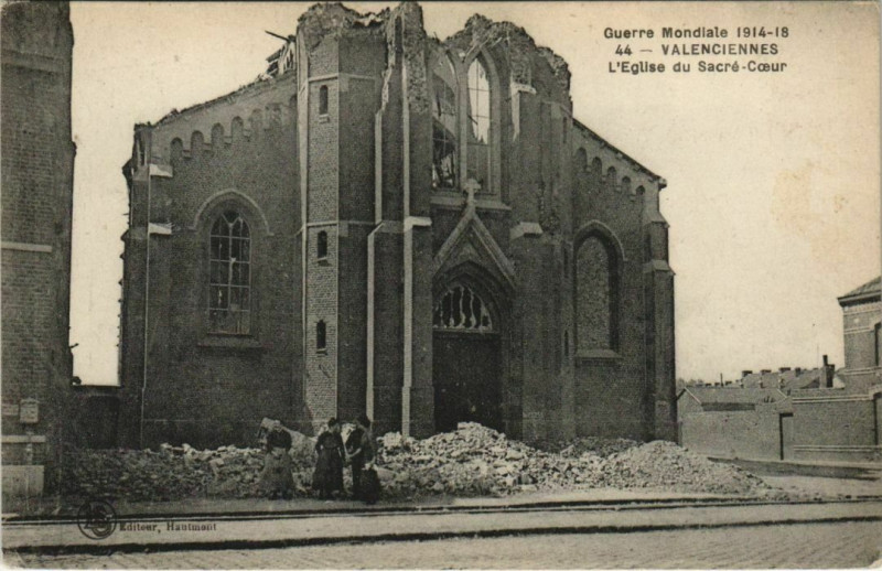 Carte postale ancienne Valenciennes - L'Eglise du Sacre-Coeur à Valenciennes