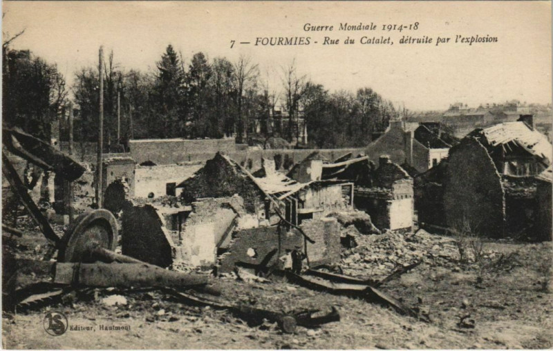 Carte postale ancienne Fourmies - Rue du Catalet à Fourmies