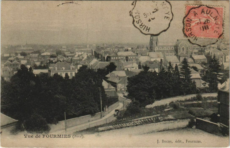 Carte postale ancienne Vue de Fourmies à Fourmies