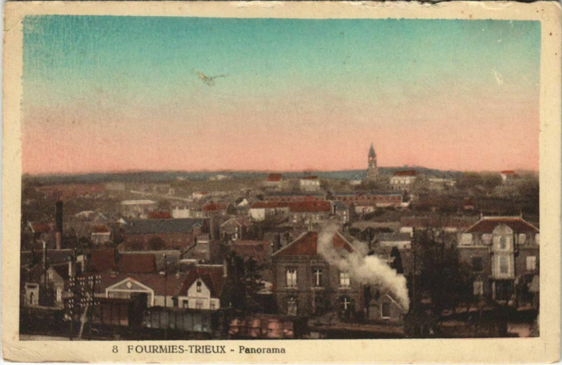 Carte postale ancienne Fourmies - Panorama à Fourmies