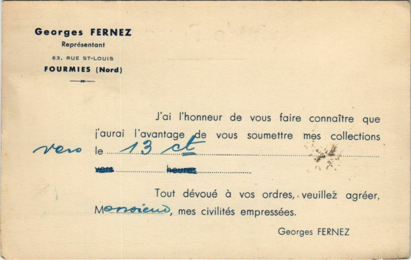 Carte postale ancienne Fourmies - La Poste à Fourmies
