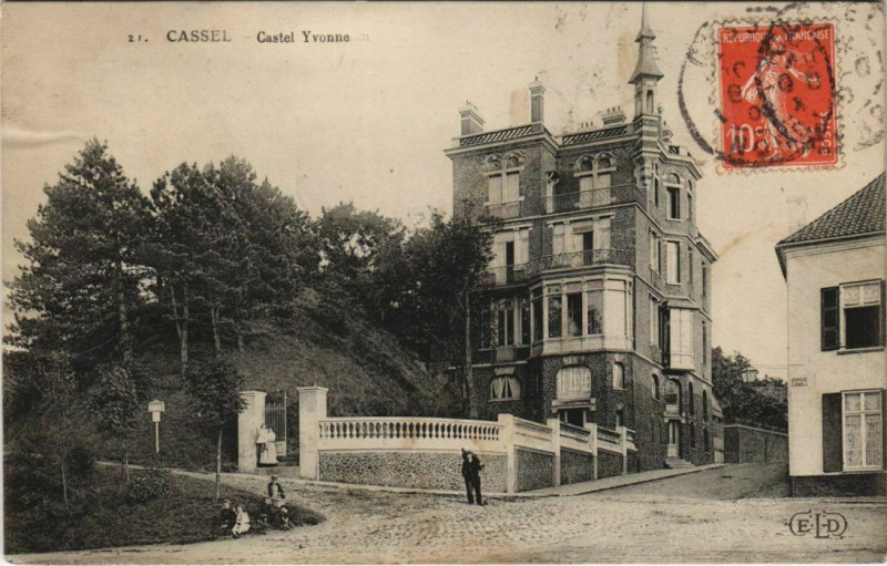 Carte postale ancienne Cassel - Castel Yvonne à Cassel