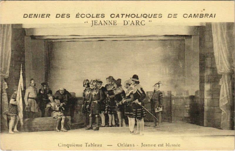 Carte postale ancienne Denier des Ecoles Catholiques de Cambrai à Cambrai