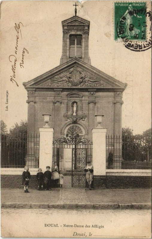 Carte postale ancienne Doual - N.-D. des Affliges