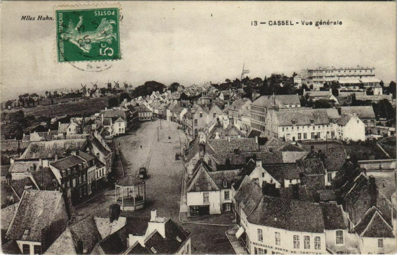 Carte postale ancienne Cassel - Vue générale à Cassel