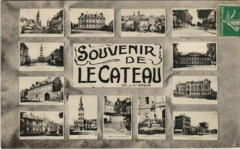 Carte postale ancienne Souvenir de Le Cateau