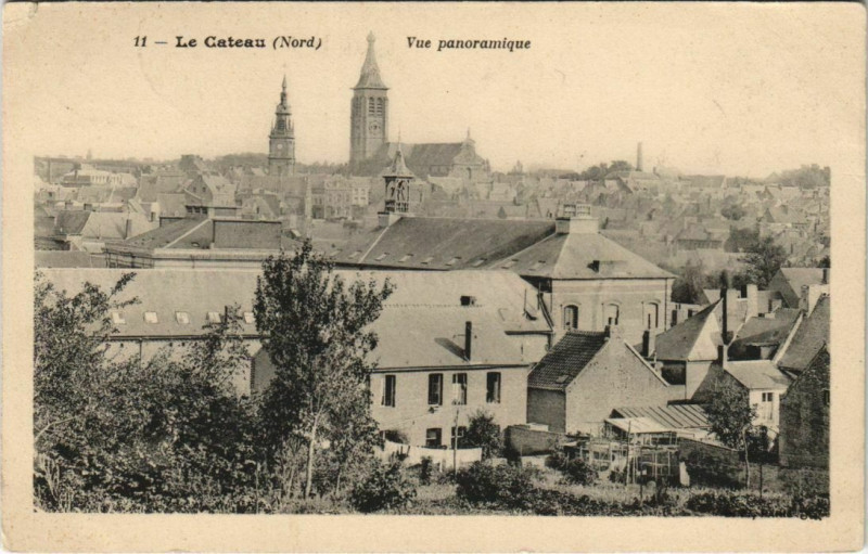 Carte postale ancienne Le Cateau - Vue panoramique à Anor