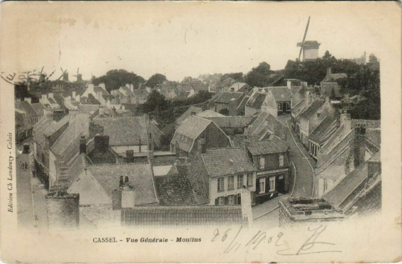 Carte postale ancienne Cassel - Vue générale à Cassel