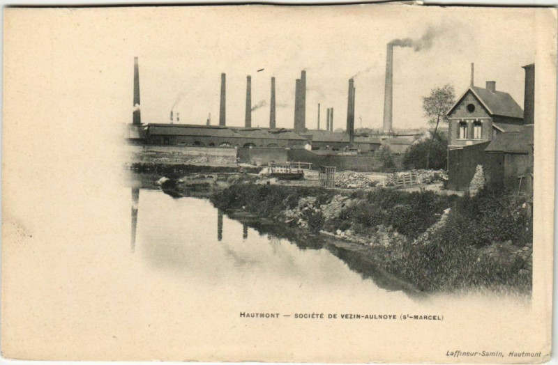 Carte postale ancienne Hautmont - Societe de Vezin-Aulnoye Industry à Hautmont
