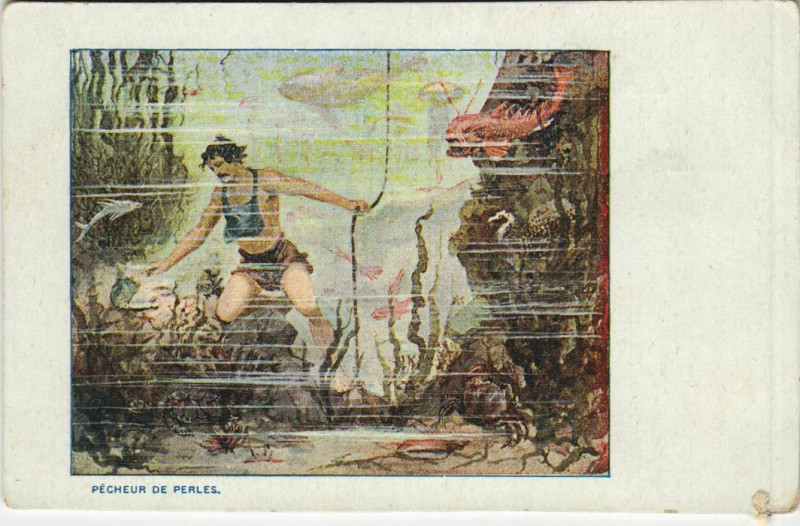 Carte postale ancienne Pecheur de Perles