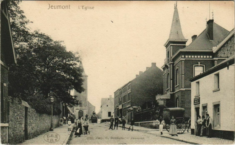Carte postale ancienne Jeumont - L'Eglise à Jeumont