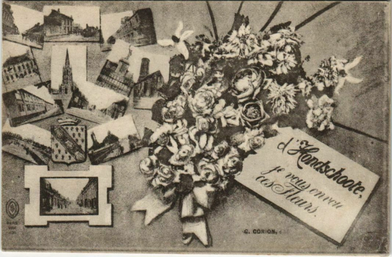 Carte postale ancienne Hondschoote à Hondschoote