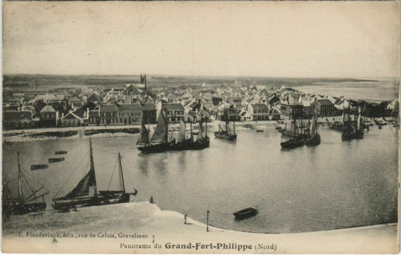 Carte postale ancienne Panorama du Grand-Fort-Philippe à Grand-Fort-Philippe