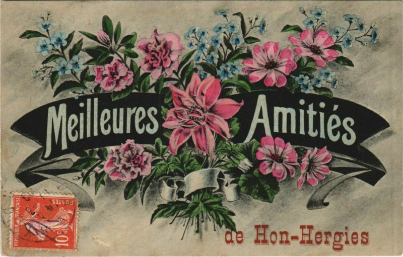 Carte postale ancienne Meilleurs Amitiés