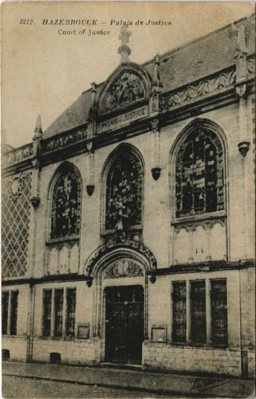 Carte postale ancienne Hazebrouck - Palais de Justice à Hazebrouck