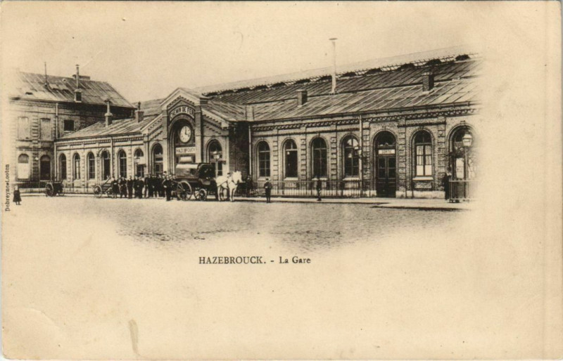 Carte postale ancienne Hazebrouck - La Gare à Hazebrouck
