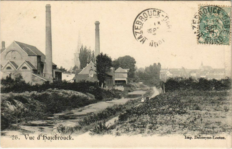 Carte postale ancienne Vue d'Hazebrouck Industry à Hazebrouck