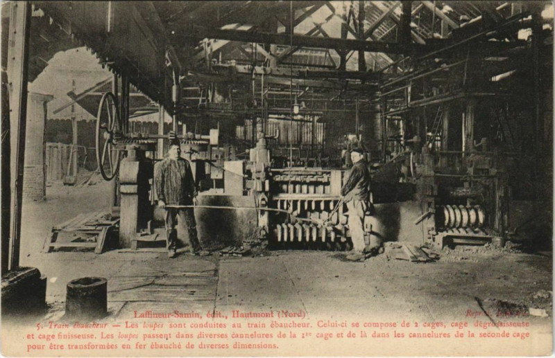 Carte postale ancienne Hautmont - Laffienuer Samin Industry à Hautmont