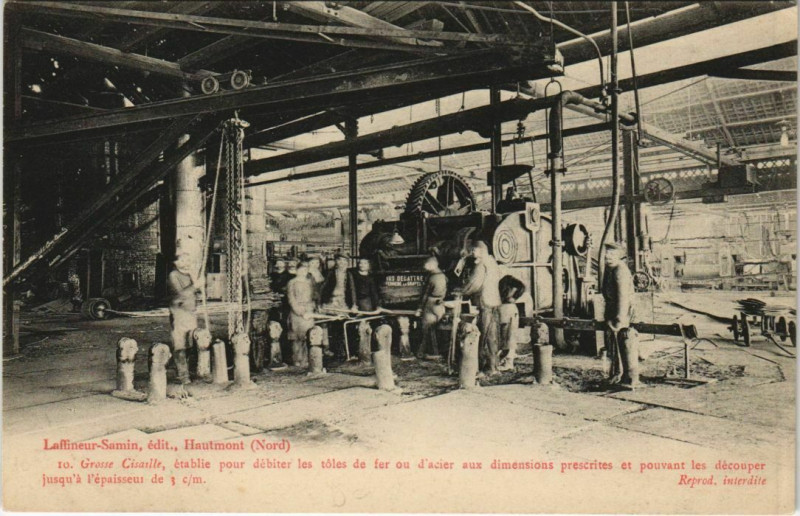 Carte postale ancienne Hautmont - Laffienuer Samin Industry à Hautmont