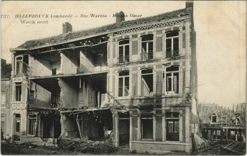 Carte postale ancienne Hazebrouck - Rue Warein à Hazebrouck