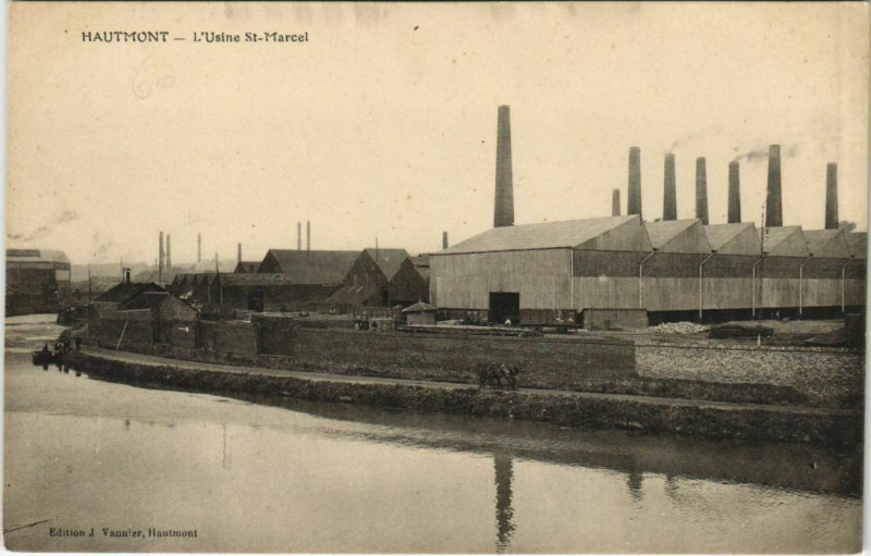 Carte postale ancienne Hautmont - L'Usine Saint-Marcel Industry à Hautmont