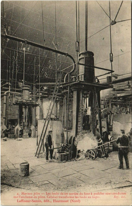 Carte postale ancienne Hautmont - Laffienuer Samin Industry à Hautmont
