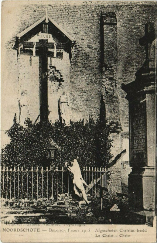 Carte postale ancienne Noordschote - Belgisch Front