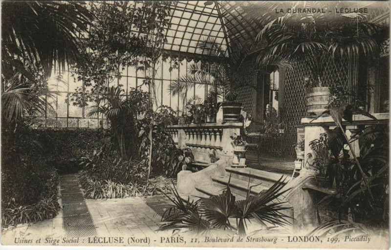 Carte postale ancienne Lecluse - Paris à Lécluse