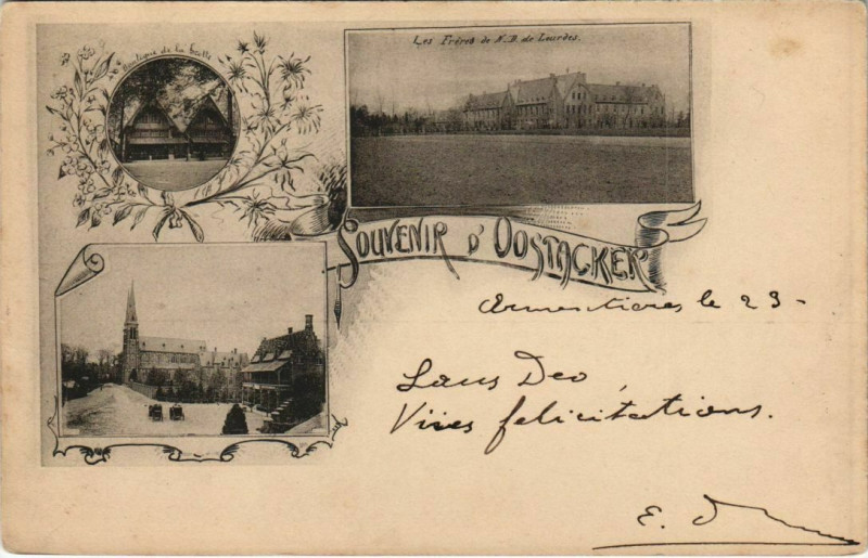 Carte postale ancienne Souvenir d'Oostacker