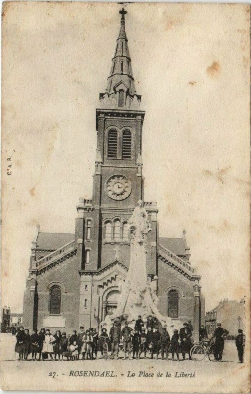 Carte postale ancienne Rosendael - La Place de la Liberte