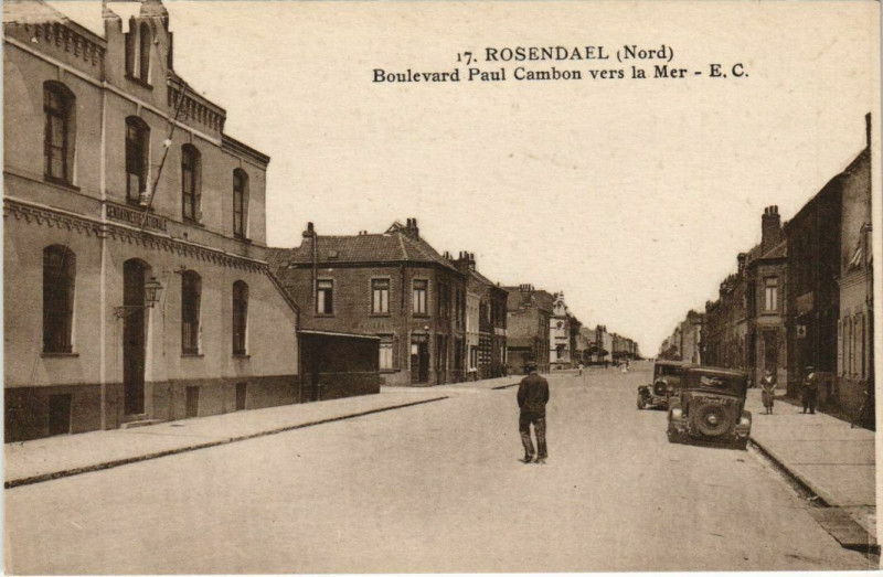 Carte postale ancienne Rosendael - Boulevard Paul Cambon vers la Mer
