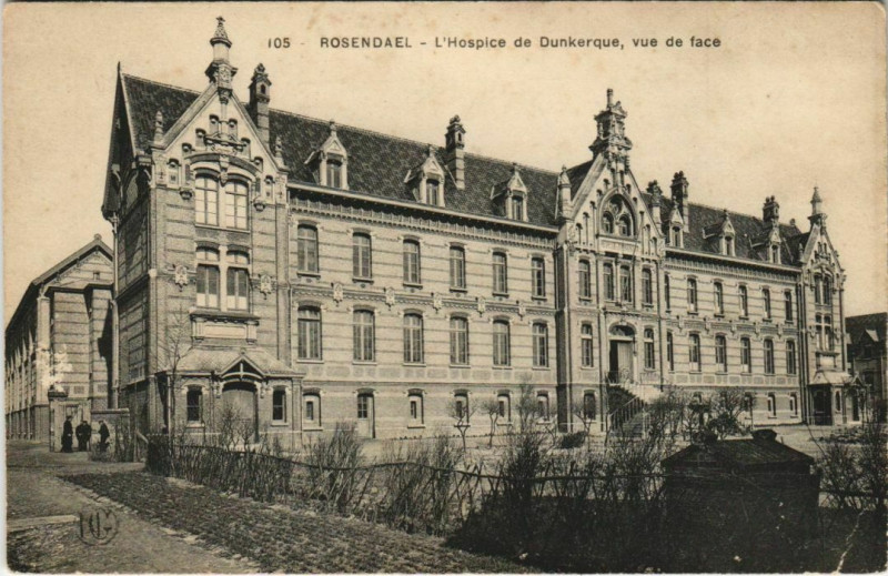 Carte postale ancienne Rosendael - L'Hospice de Dunkerque à Dunkerque