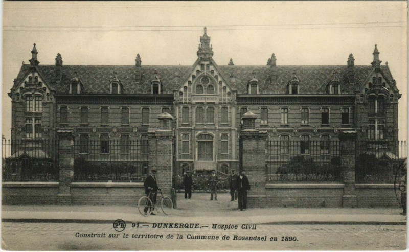 Carte postale ancienne Dunkerque - Hospice Civil à Dunkerque