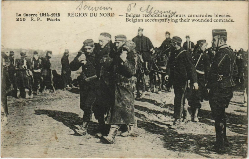 Carte postale ancienne Region du Nord La Guerre à Erre