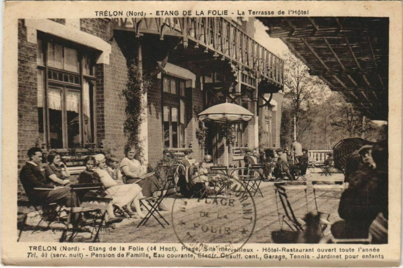 Carte postale ancienne Trelon Etang de la Folie à Trélon