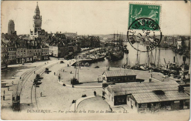 Carte postale ancienne Dunkerque Vue Generale à Dunkerque