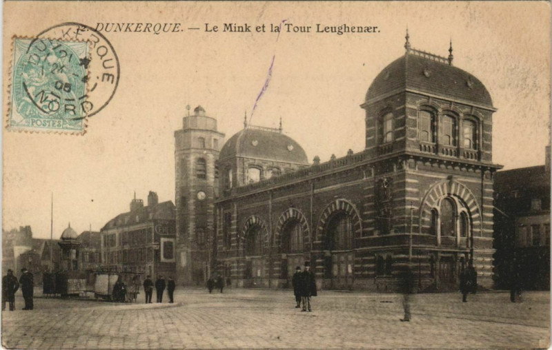 Carte postale ancienne Dunkerque Le Mink et la Tour à Dunkerque