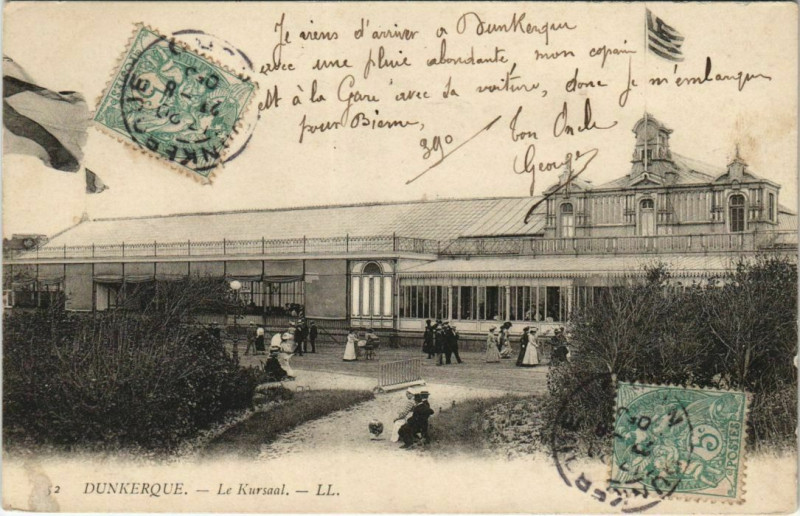 Carte postale ancienne Dunkerque Le Kursaal à Dunkerque