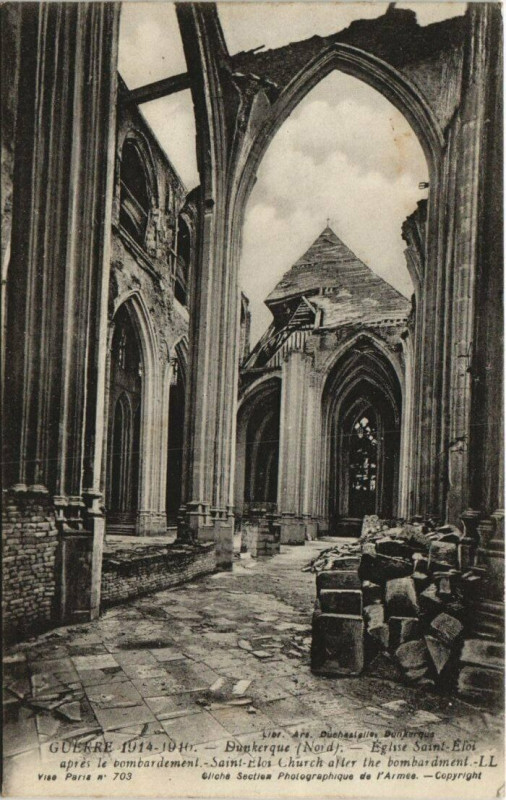 Carte postale ancienne Dunkerque Guerre à Dunkerque